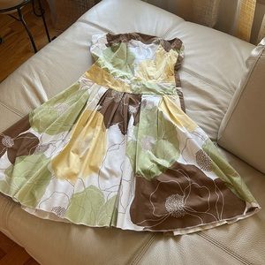 Strapless cotton dress